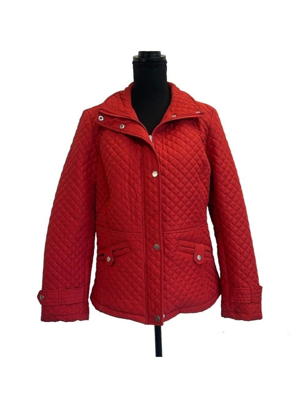 WEATHERPROOF quilted red jacket Sz M lightweight puffer